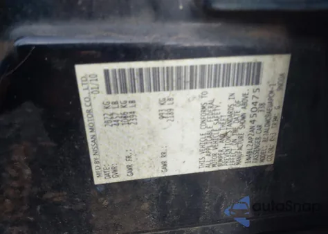 2010 Nissan Altima 3.5 Sr из США, поврежденный, VIN 1N4BL2AP2AN450475